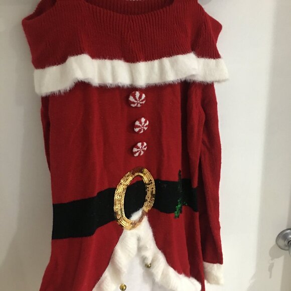 Cute Holiday Christmas Mrs. Clause Sweater Dress! - Picture 7 of 7